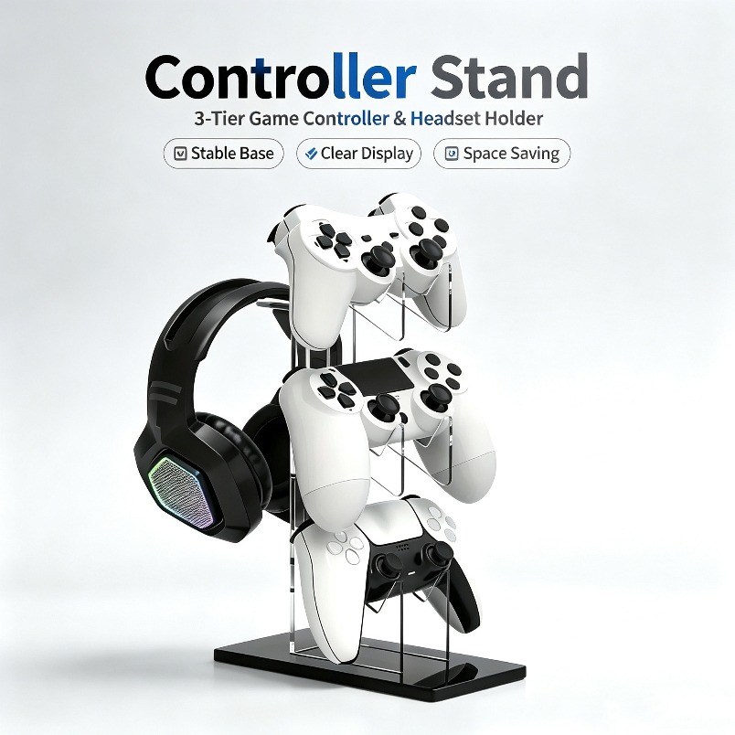Gamepad Stand 3 Tier Headset H - Gaming Console Organizer recension och pris