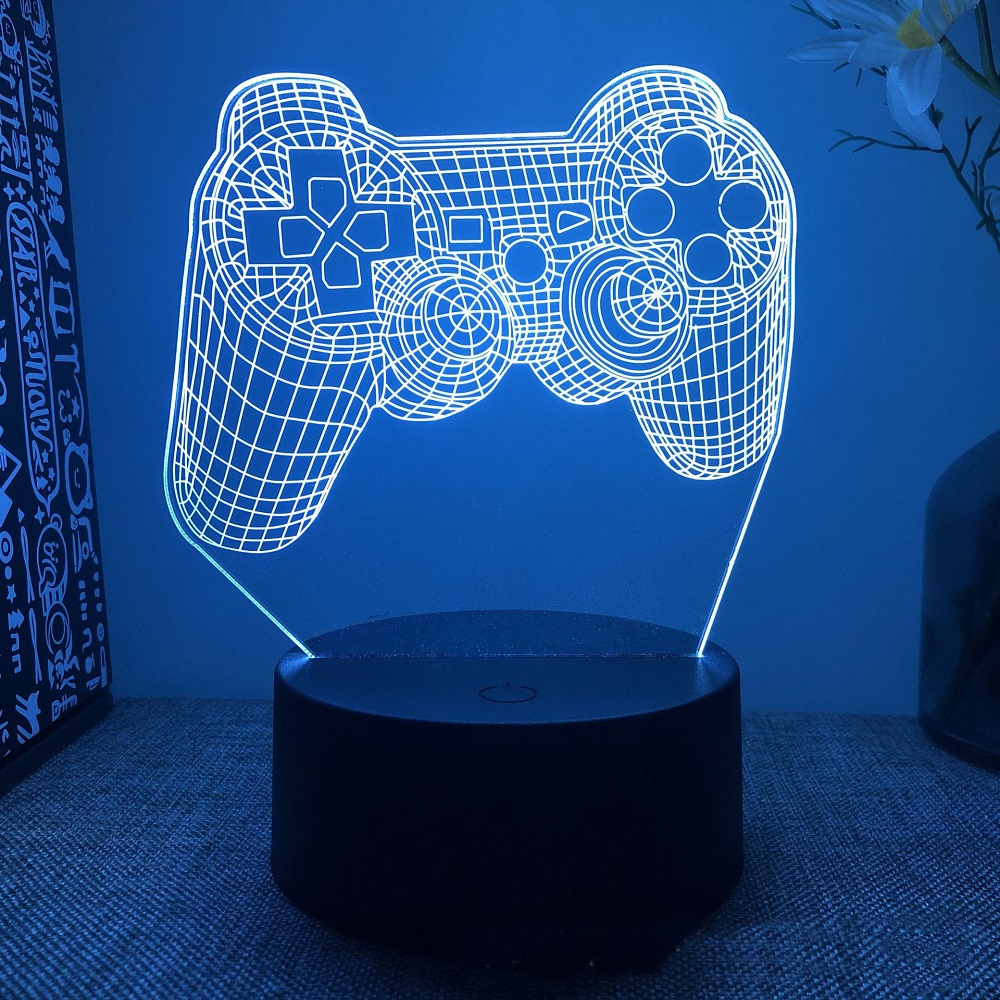3d Illusion Night Lamp Gaming  - Gaming Console Icon recension och pris
