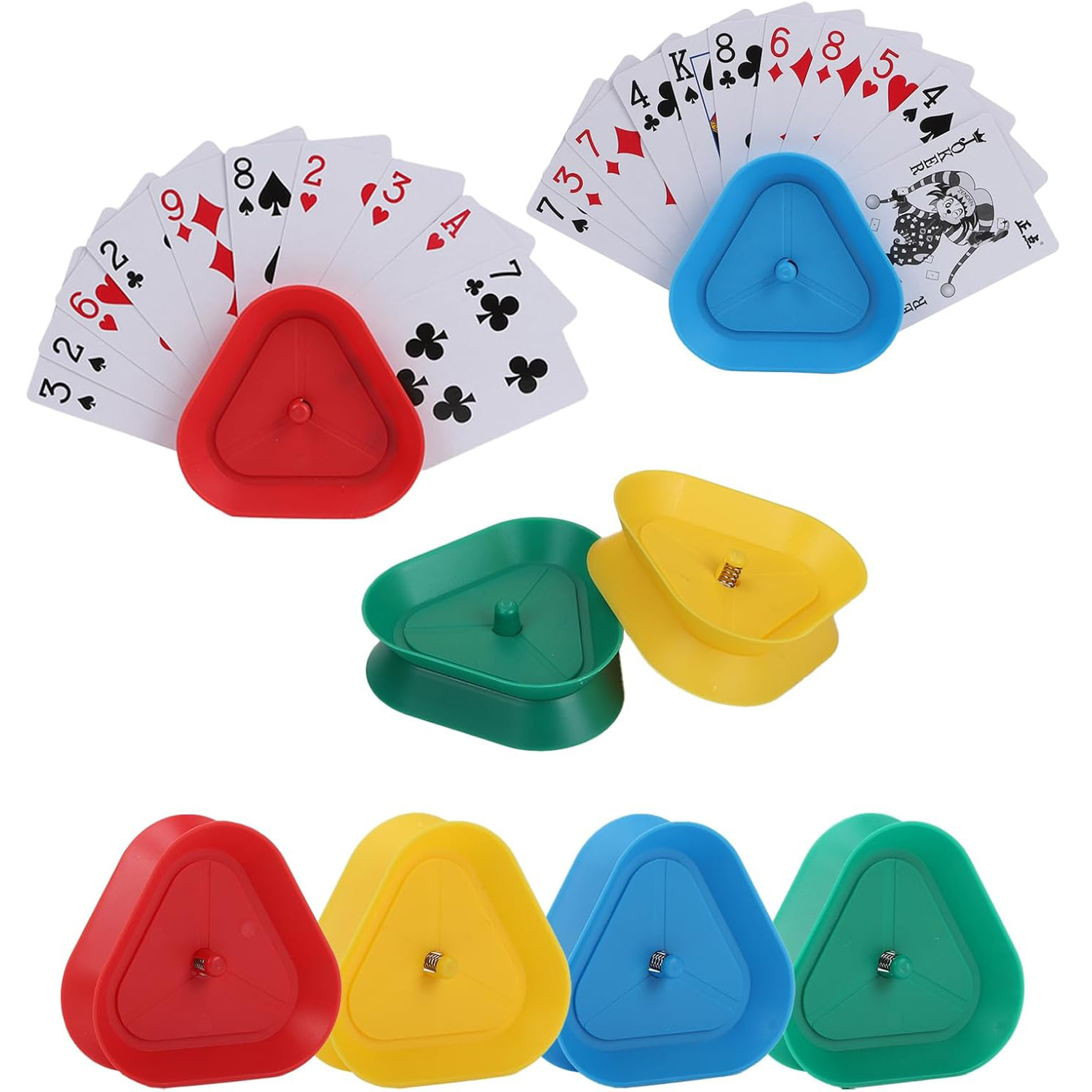 4pcs/set Triangle Shaped Playi - Gaming Card Holder recension och pris