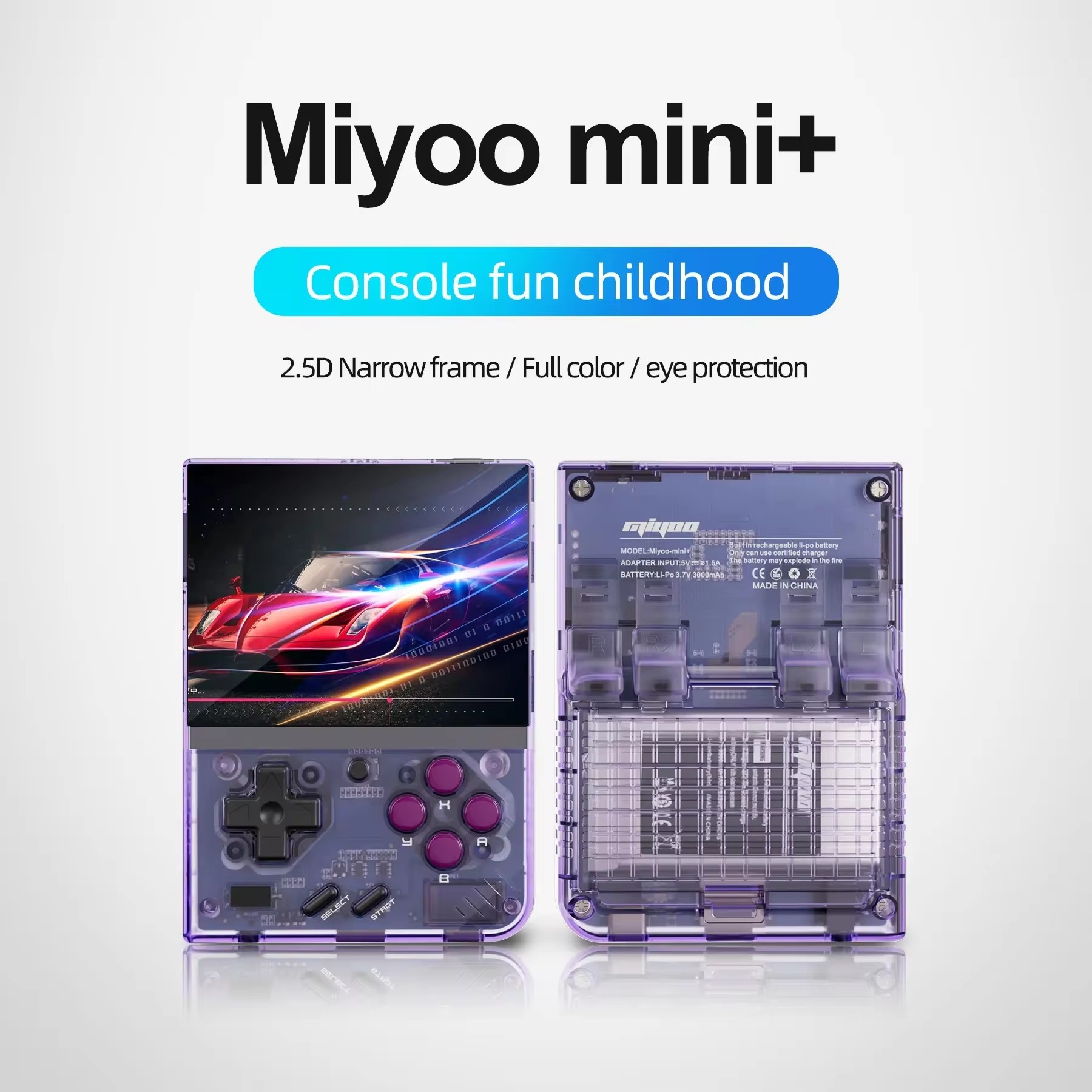 MIYOO Mini Plus Portable Retro - Gaming Console Car recension och pris