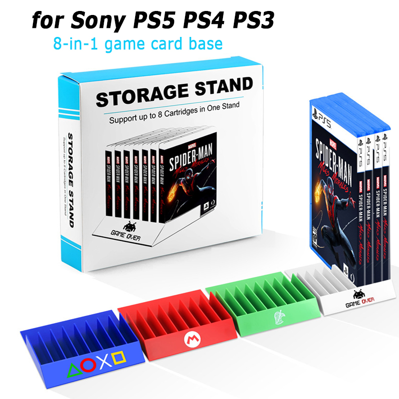 8-in-1 for PS5 Game Card Base  - Gaming Card Holder recension och pris