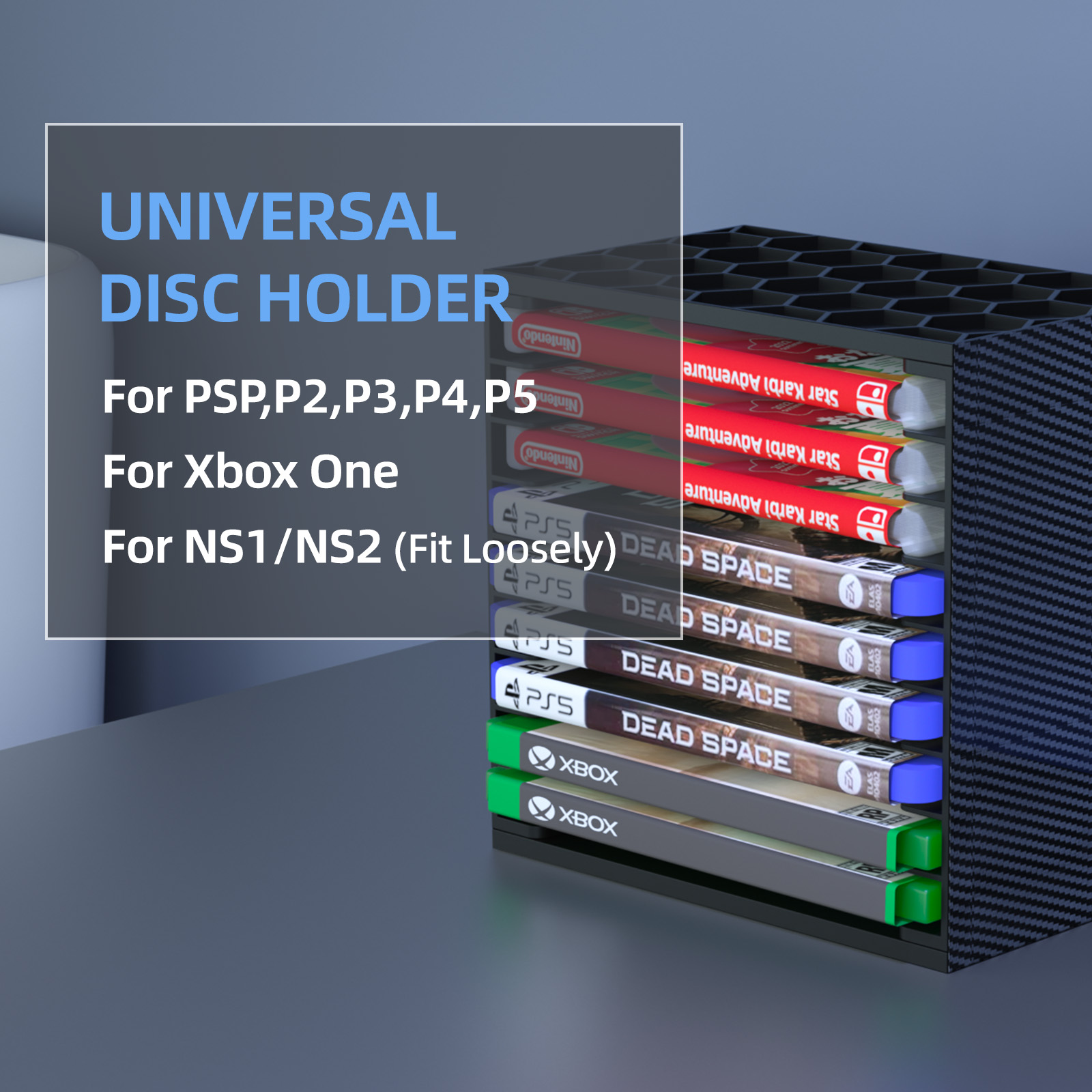 Multi-Layer Game Cassette Stor - Gaming Console Organizer recension och pris