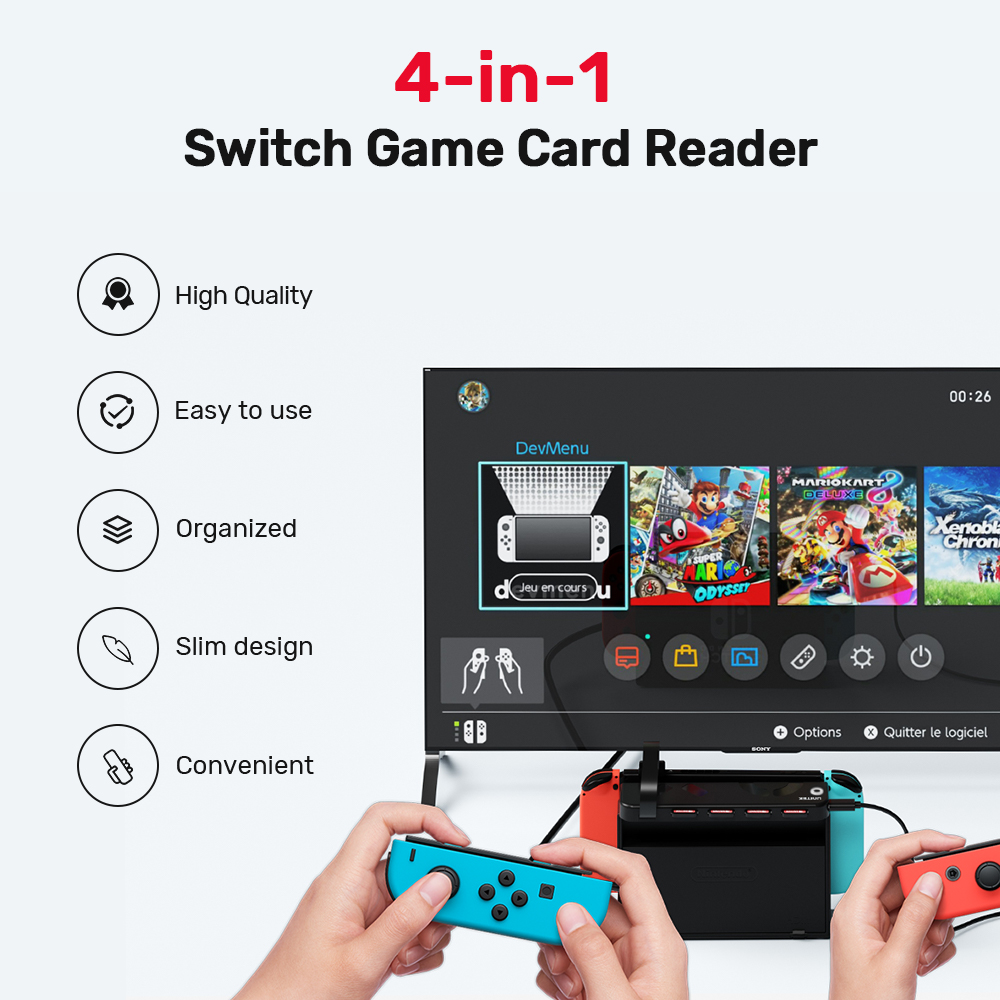 G1002D Portable Game Card Read - Gaming Console Station recension och pris