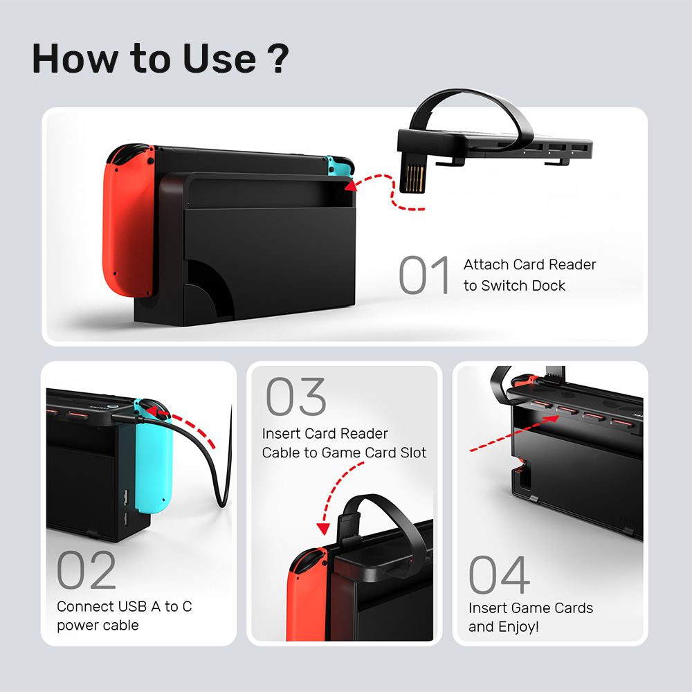 G1002D Portable Game Card Read - Gaming Console Station recension och pris