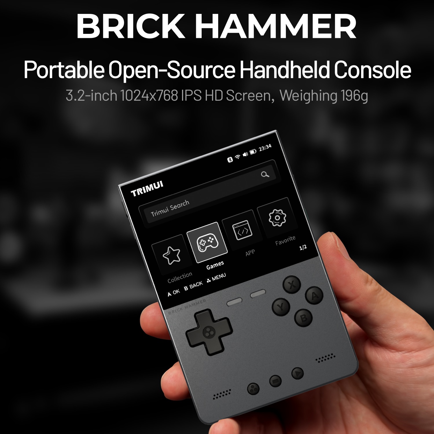 TRIMUI BRICK HAMMER Retro Hand - Gaming Console Car recension och pris