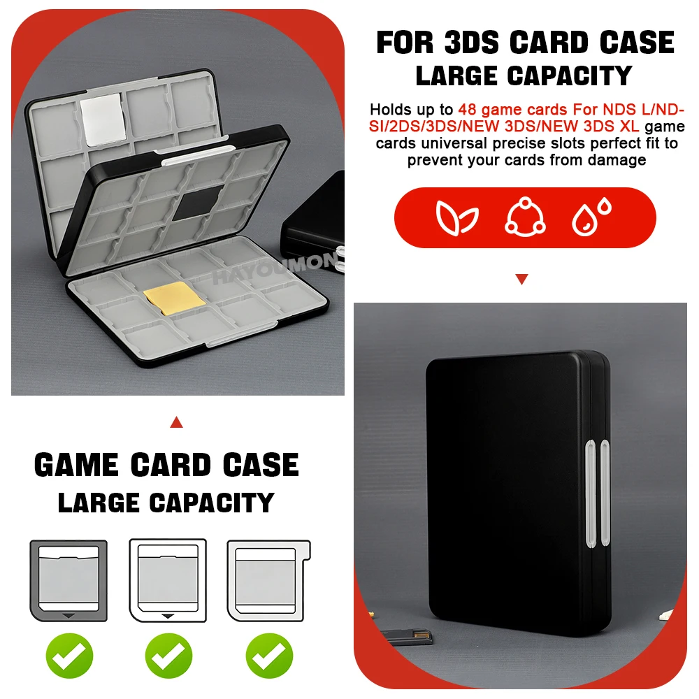 48 IN 1 Game Card Storage Case - Gaming Card Holder recension och pris