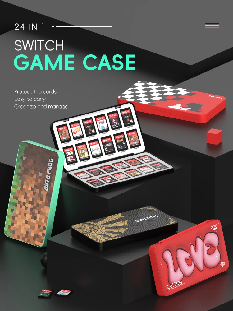 DATA FROG 24‑in‑1 Game Card Ho - Nintendo Console Switch Lite recension och pris