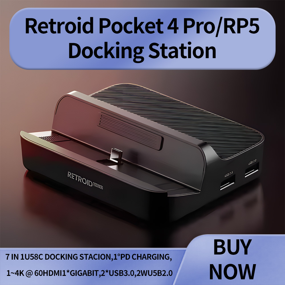 Retroid Pocket 5 Docking Stati - Gaming Console Station recension och pris