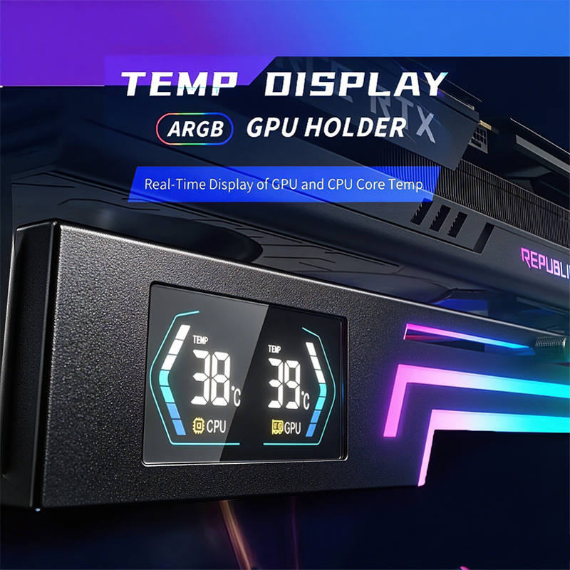 Digital ARGB Horizontal Graphi - Gaming Card Holder recension och pris