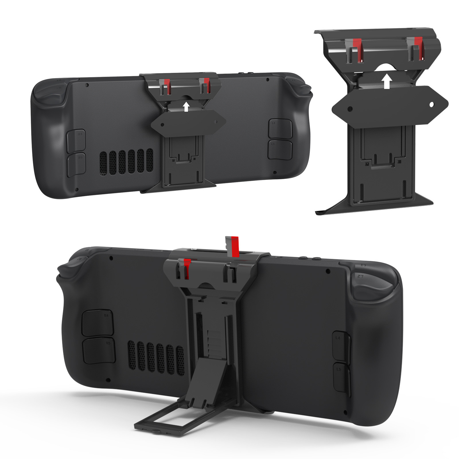 Black Foldable Desktop Stand H - Gaming Console Organizer recension och pris